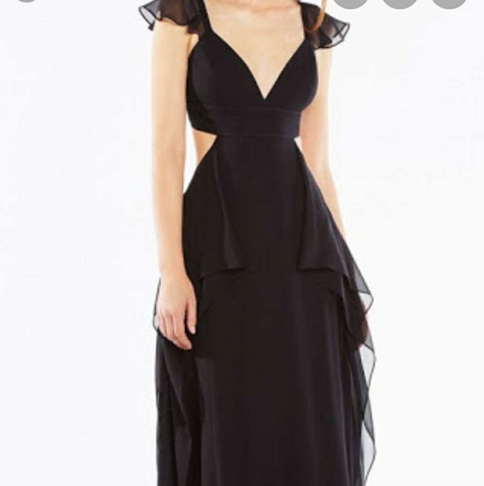 Black BCBG evening gown